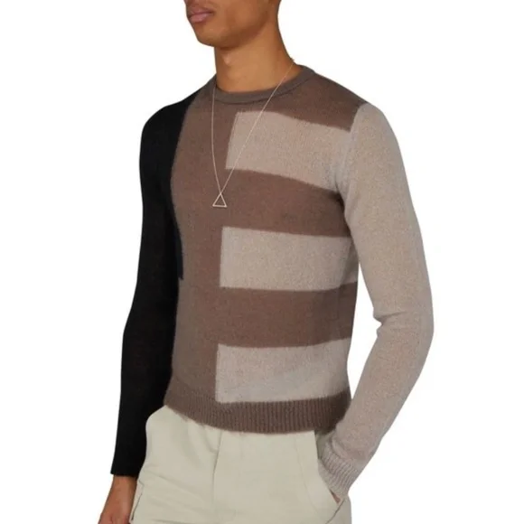 Rick Owens Round Neck Biker Sweater